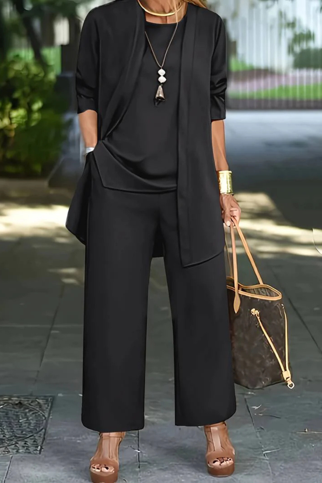 Women's Elegant Three-Piece Set – Formal Occasion Style