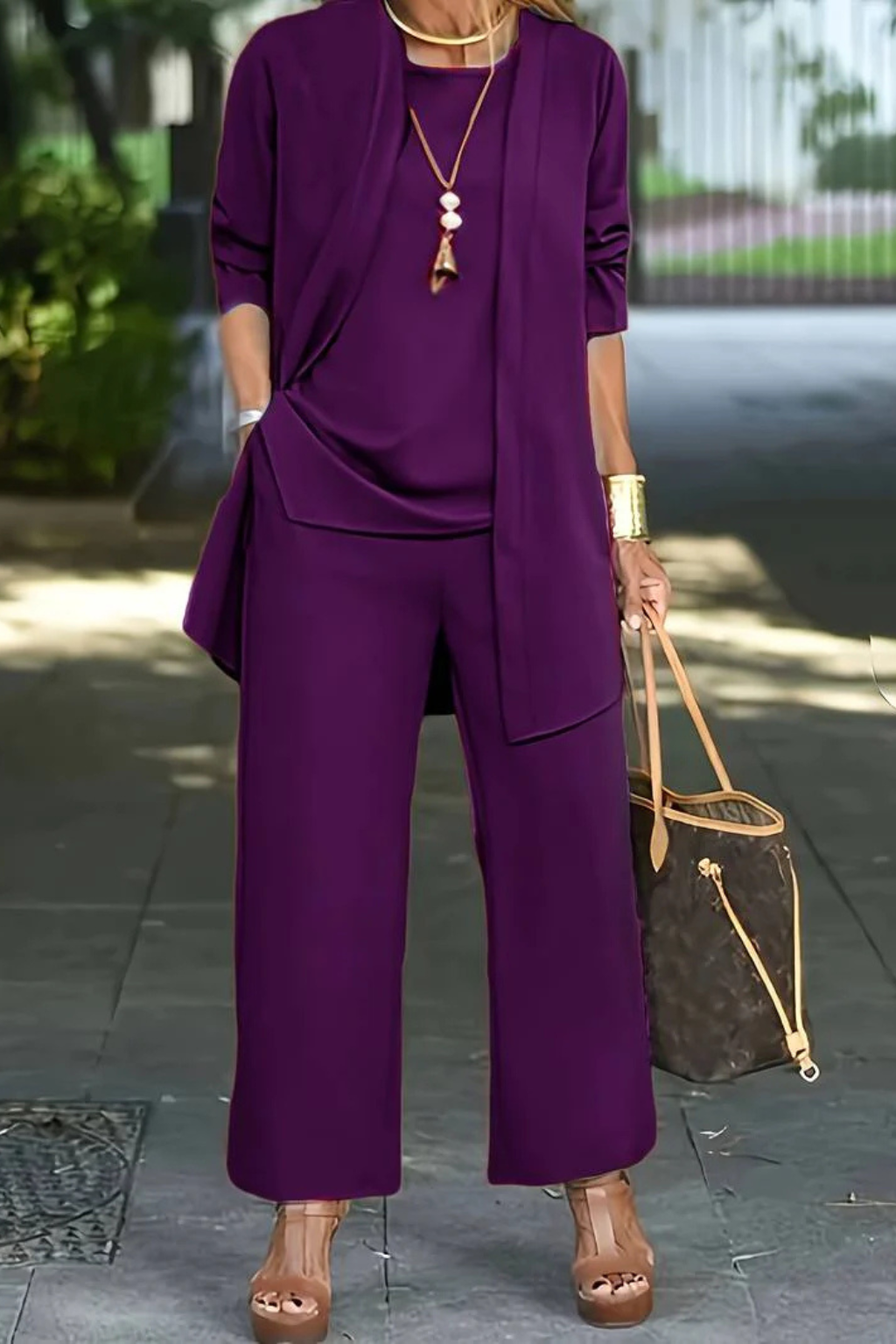 Women's Elegant Three-Piece Set – Formal Occasion Style