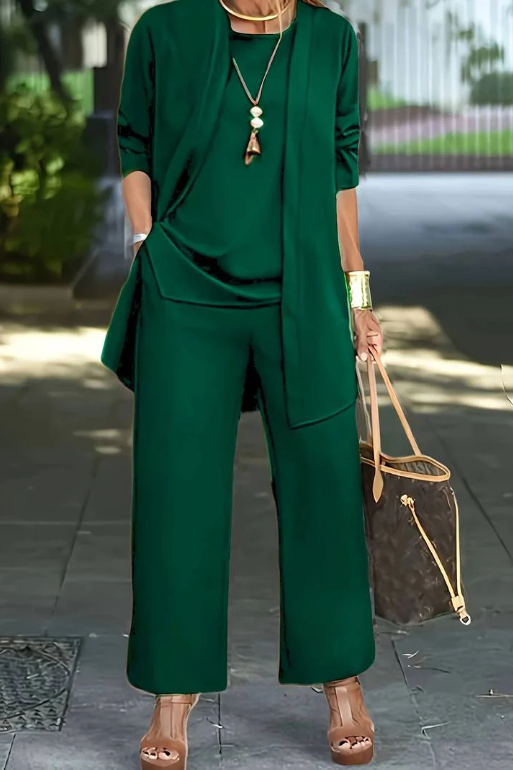 Women's Elegant Three-Piece Set – Formal Occasion Style