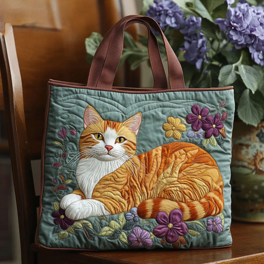 Ginger Cat Quilted Bag – Charming Everyday Statement Accessory