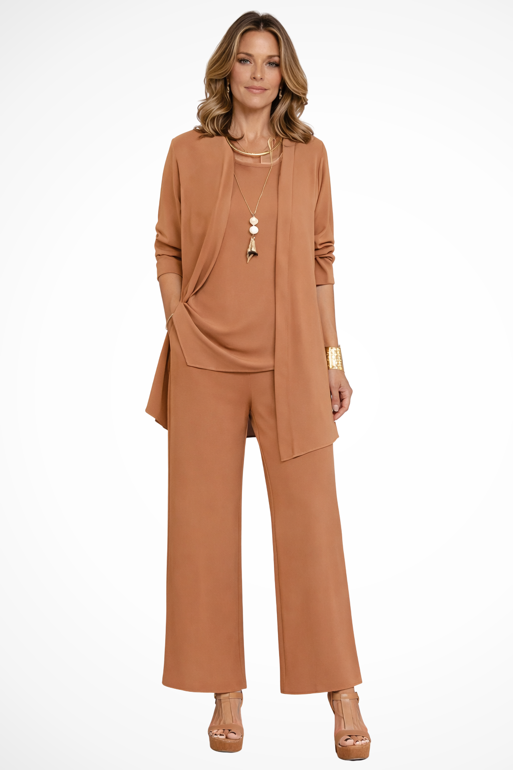 Women's Elegant Three-Piece Set – Formal Occasion Style