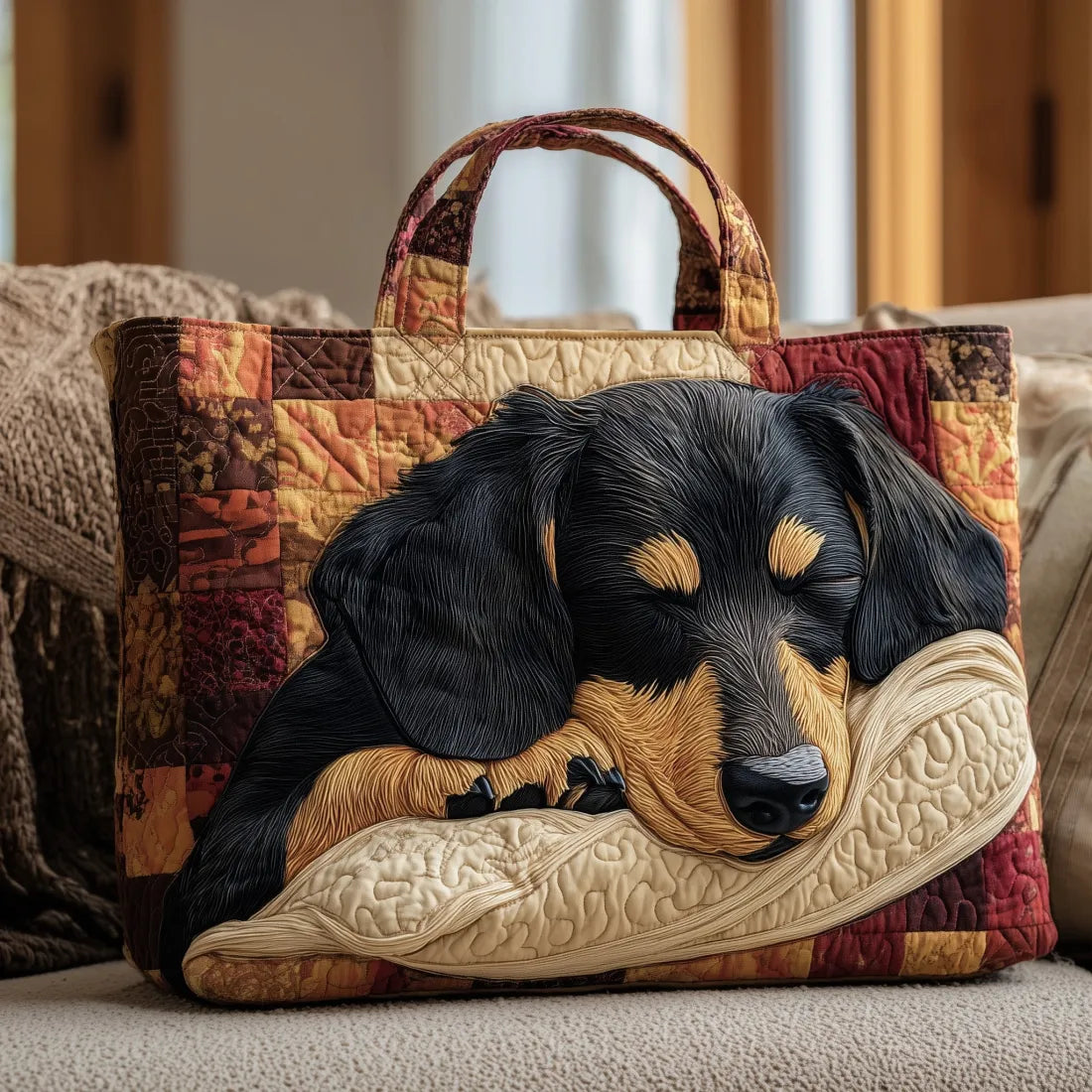 Dachshund Quilted Bag – Charming Everyday Statement Accessory