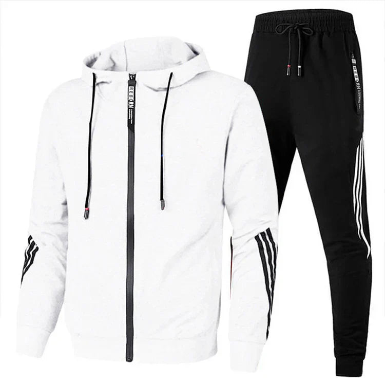 Men's Hooded Tracksuit Set – Comfortable Modern Everyday Style