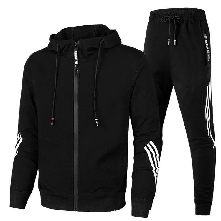 Men's Hooded Tracksuit Set – Comfortable Modern Everyday Style