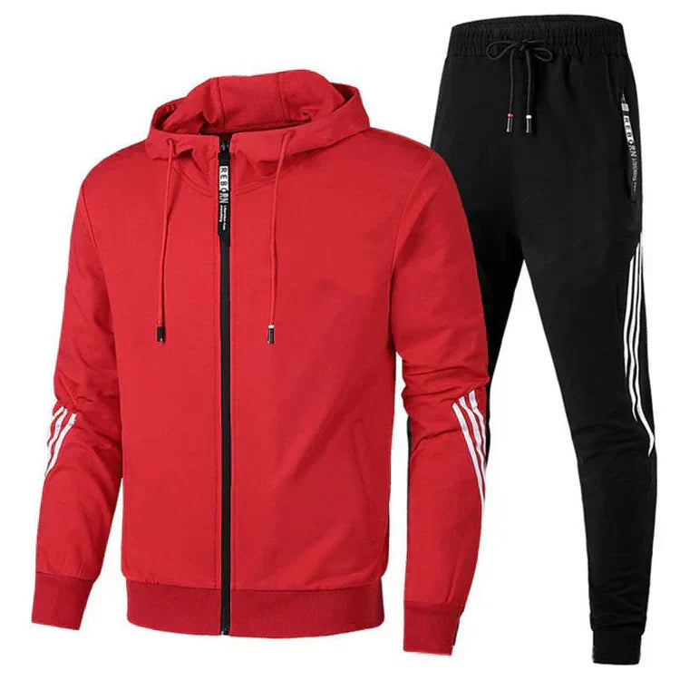 Men's Hooded Tracksuit Set – Comfortable Modern Everyday Style