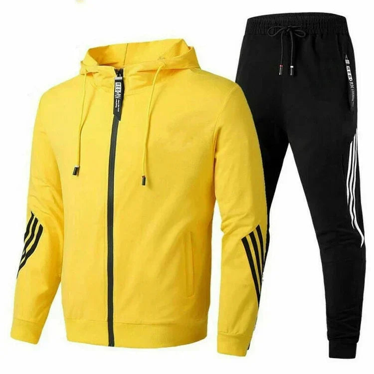 Men's Hooded Tracksuit Set – Comfortable Modern Everyday Style