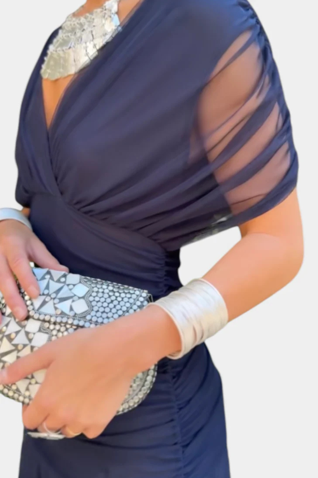 Women's Off-Shoulder Pleated Dress – Elegant Summer Style