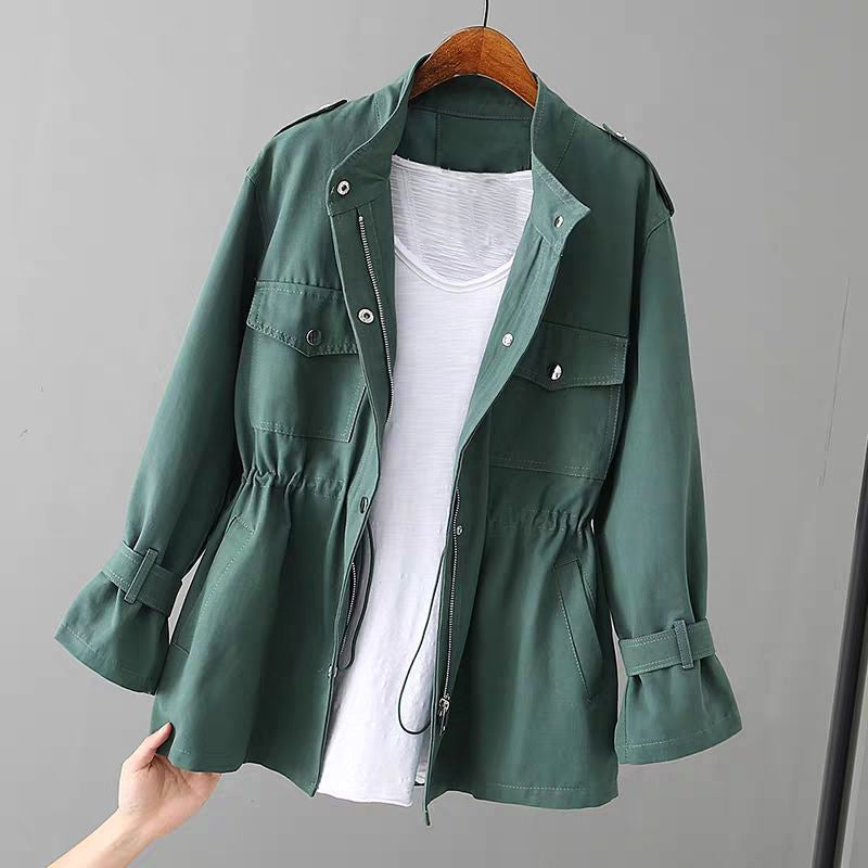 Women's Utility Jacket with Zipper – Chic Everyday Outerwear Style