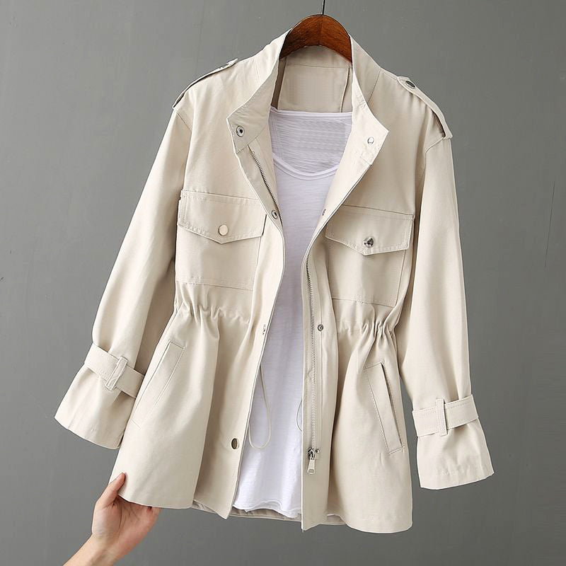 Women's Utility Jacket with Zipper – Chic Everyday Outerwear Style