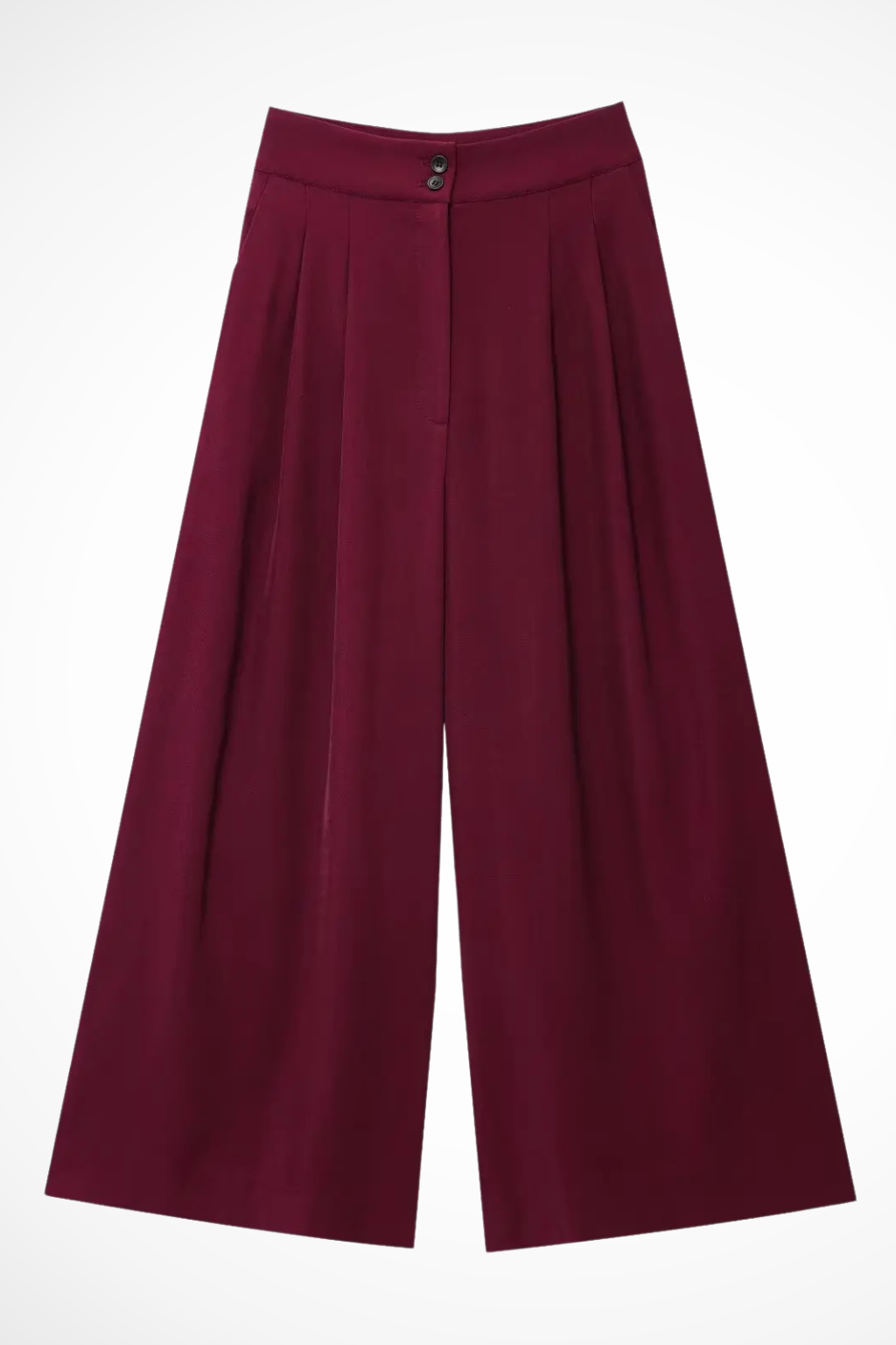 Women's Belted Wrap Top and Wide Leg Linen Trousers Set – Elegant Style