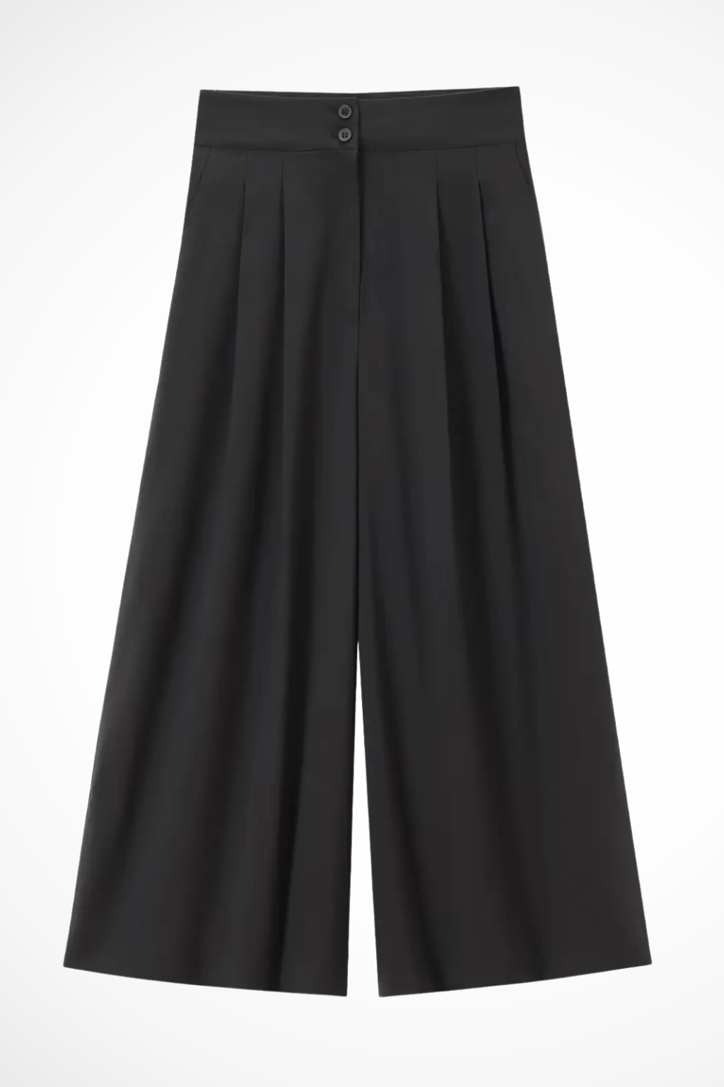 Women's Belted Wrap Top and Wide Leg Linen Trousers Set – Elegant Style