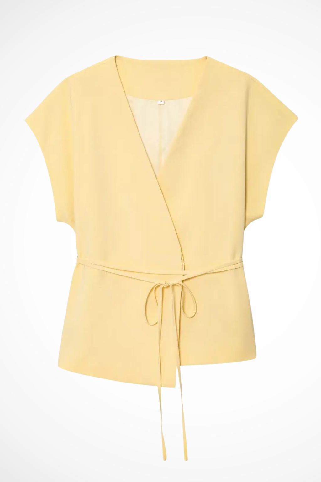 Women's Belted Wrap Top and Wide Leg Linen Trousers Set – Elegant Style