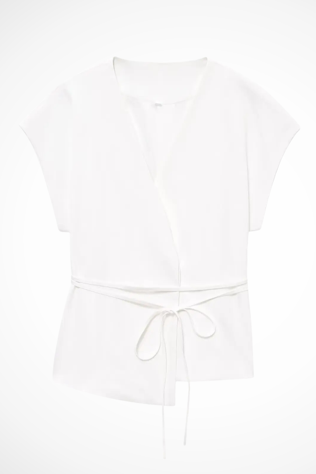 Women's Belted Wrap Top and Wide Leg Linen Trousers Set – Elegant Style