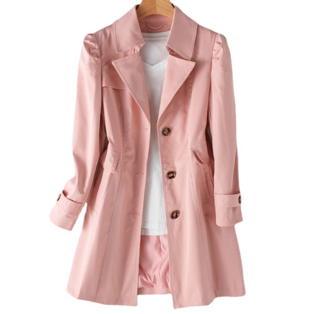 Women's Classic Double-Breasted Trench Coat – Timeless Outerwear Style