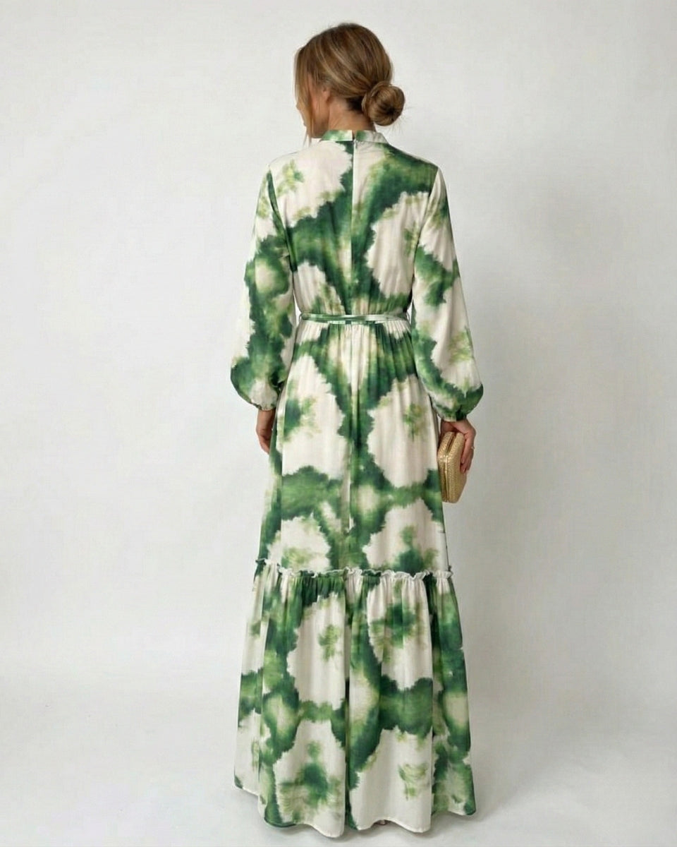 Women's Enchanted Flow Tie-Waist Maxi Dress