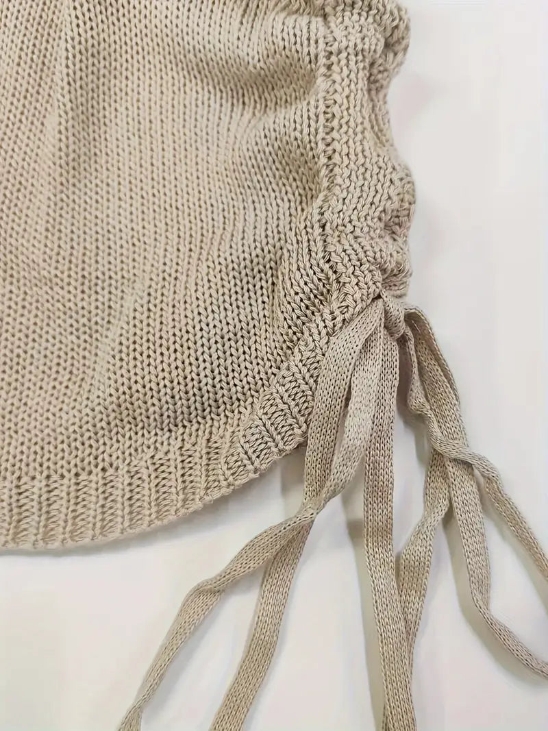 Women's Golden Allure Ruched Mini Dress