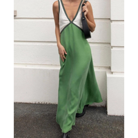 Women's Bold Contrast Maxi Dress