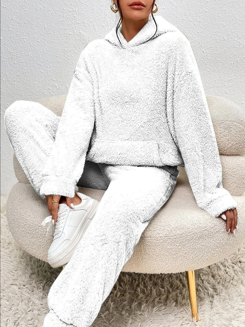 Women's Fleece Lounge Set – Hoodie and Joggers Cozy Comfort Style