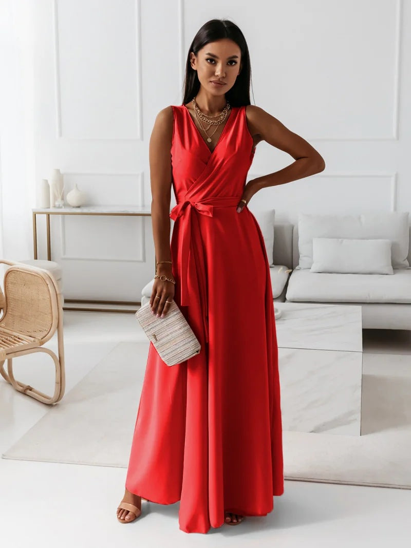 Women's Wedding Guest Wrap Maxi Dress – Flattering Elegant Occasion Style