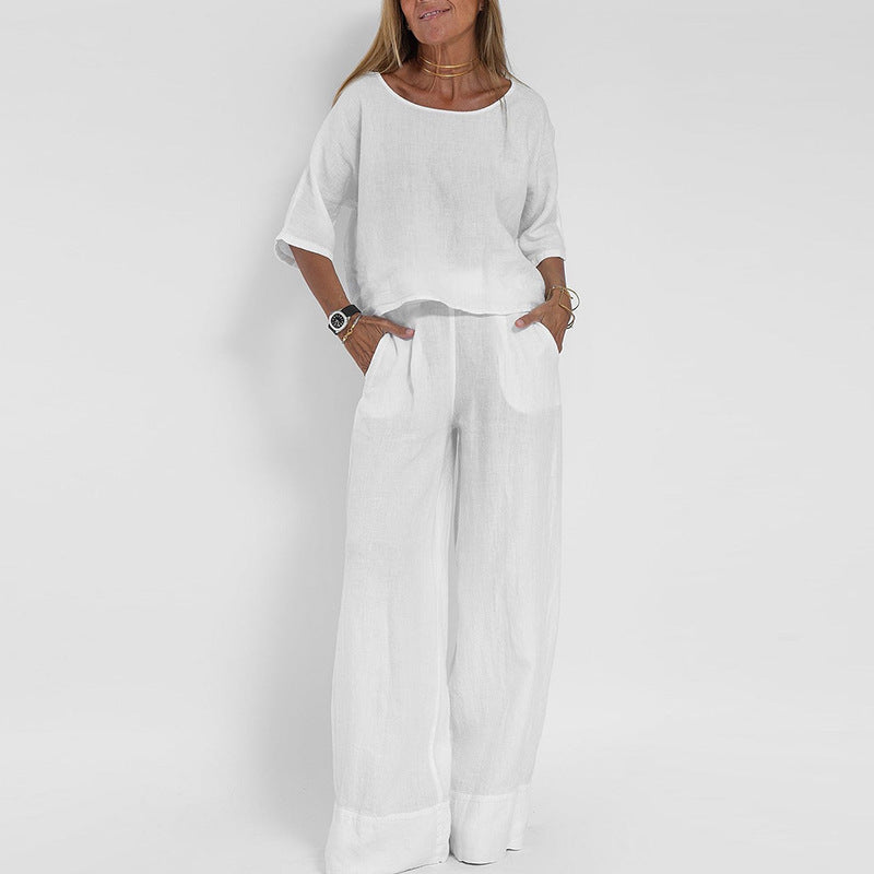Women's Loose Fit Matching Set – Comfortable Everyday Style
