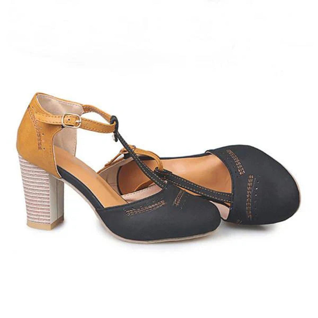 Women's Vintage Style Ankle Strap Heels – Elegant Occasion Style