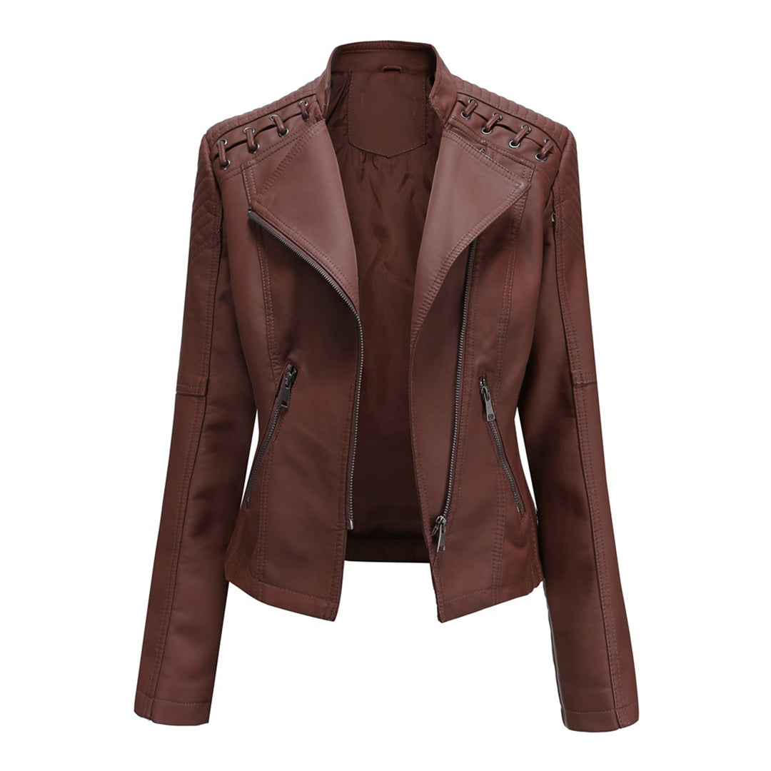 Women's Zipper Front Jacket – Trendy Everyday Outerwear Style