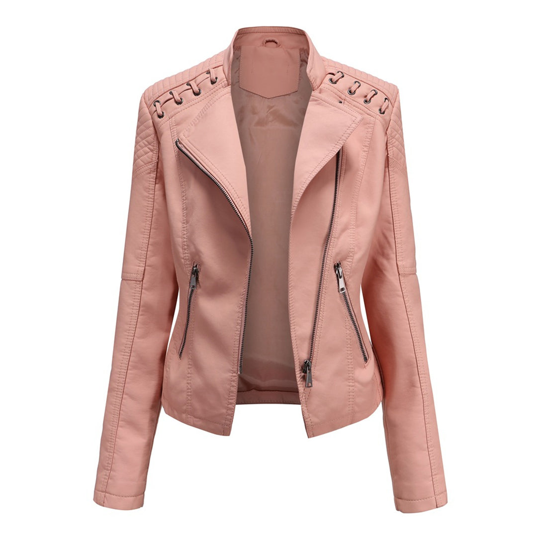 Women's Zipper Front Jacket – Trendy Everyday Outerwear Style