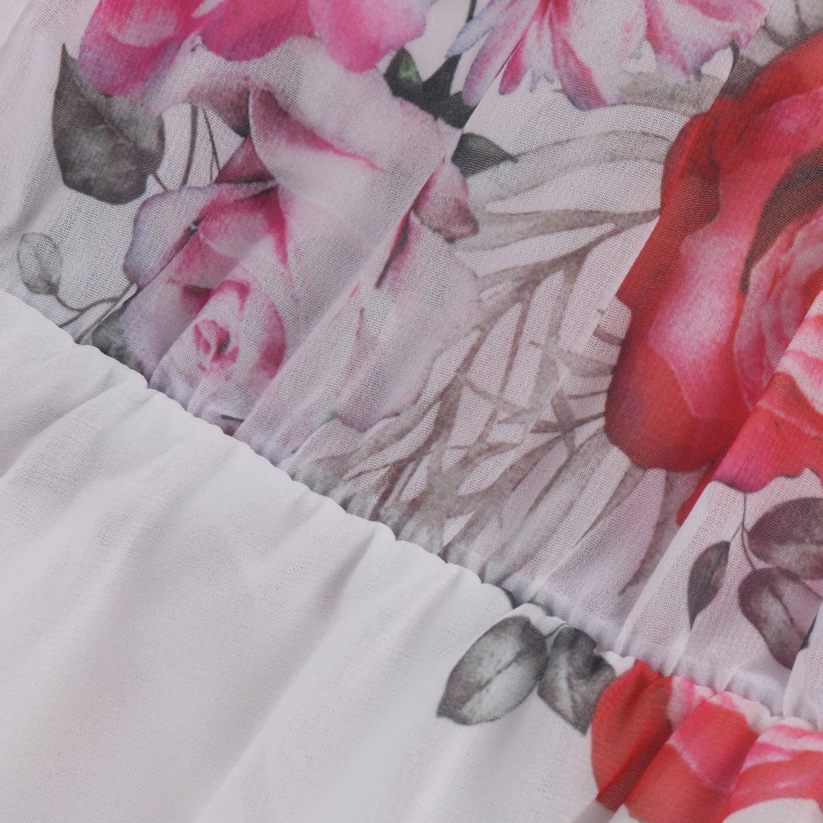 Women's Off-Shoulder Floral Chiffon Mini Dress – Boho Ruffle Style