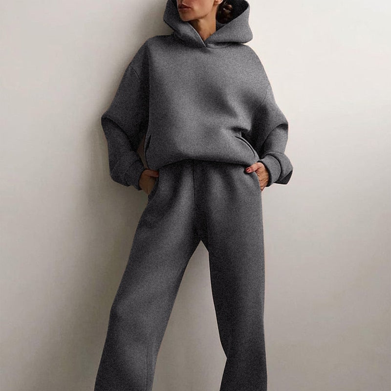 Women's Oversized Jogging Set – Comfortable Trendy Lounge Style