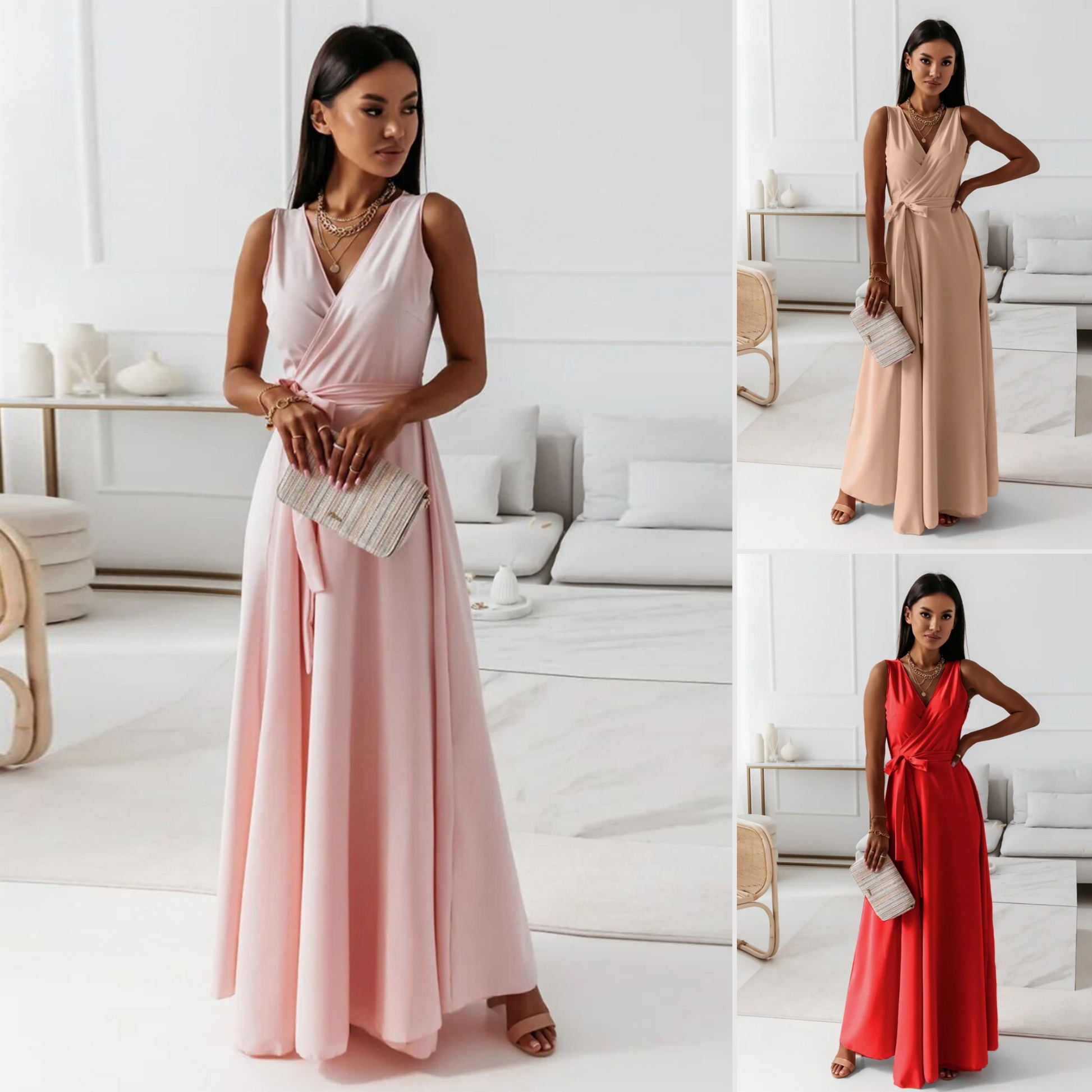 Women's Elegant Evening Maxi Dress – Graceful Occasion Wear