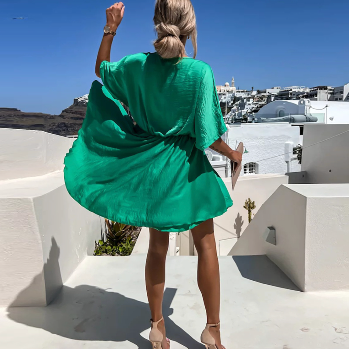 Women's Elegant Wrap Dress – Comfortable Flattering Everyday Style