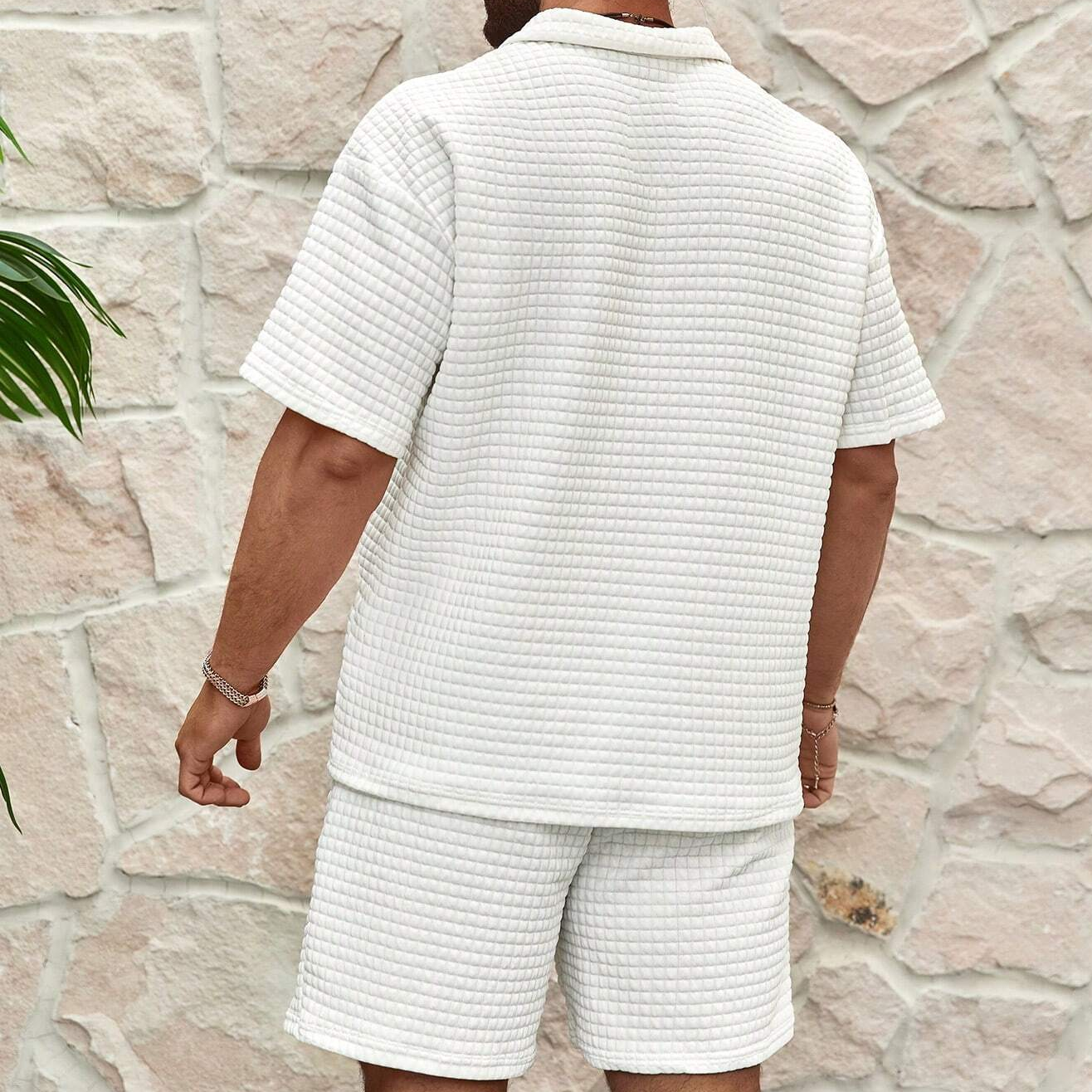 Men's Luxury Polo and Shorts Set – Breathable Cotton Summer Comfort