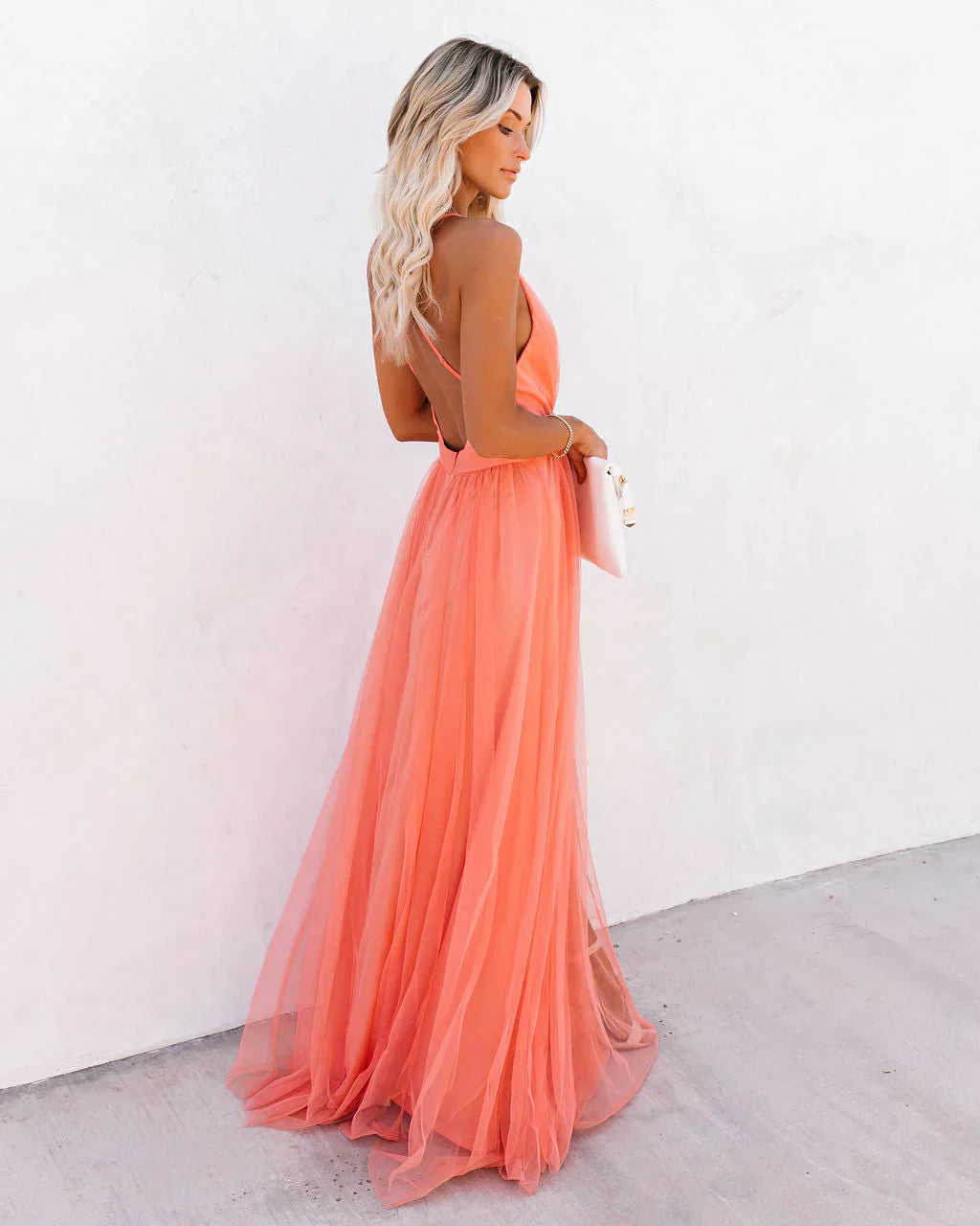 Women's Flowy Elegant Maxi Dress – Graceful Occasion Style