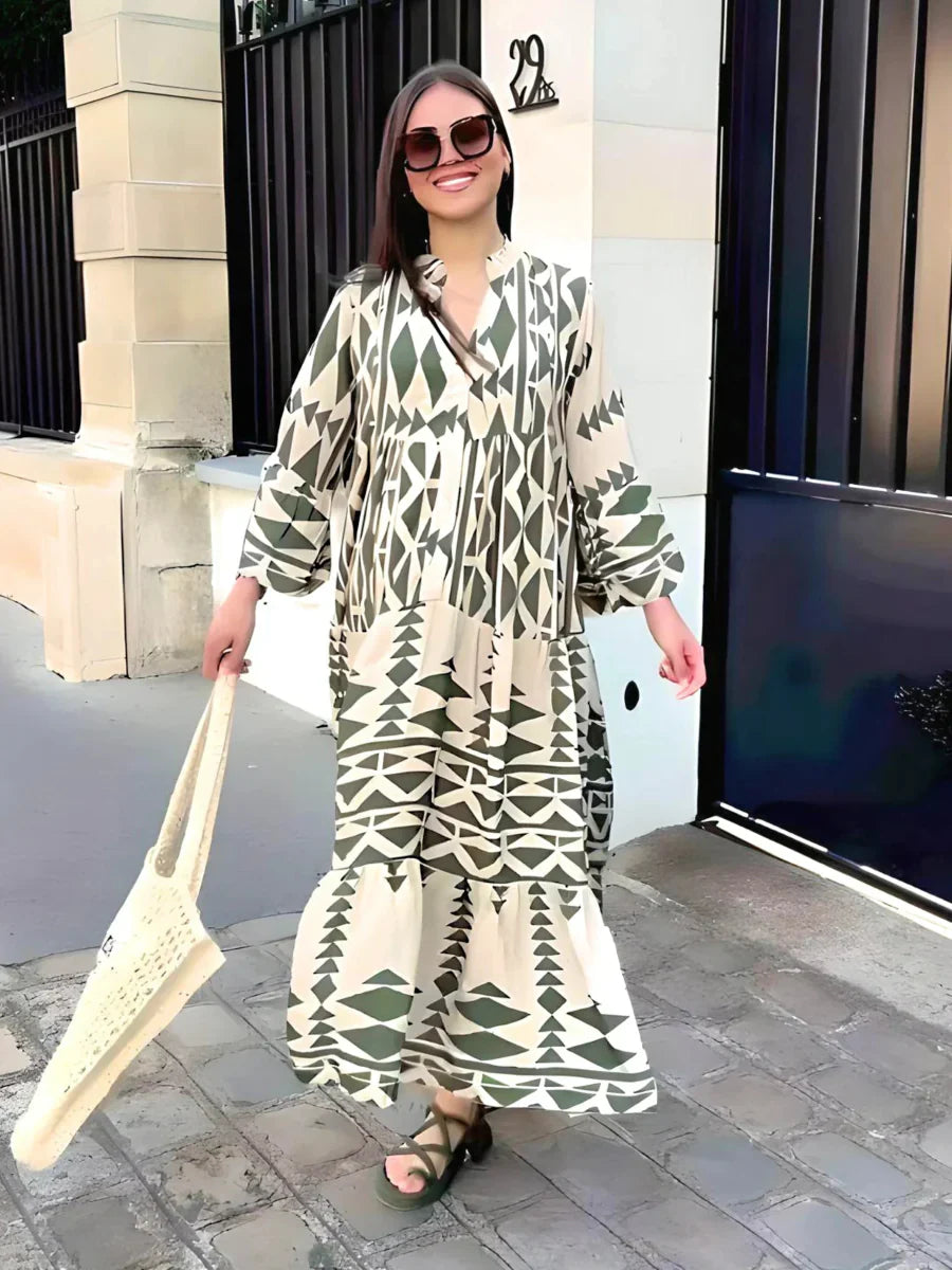 Women's Royal Lace Maxi Dress – Elegant Occasion Style